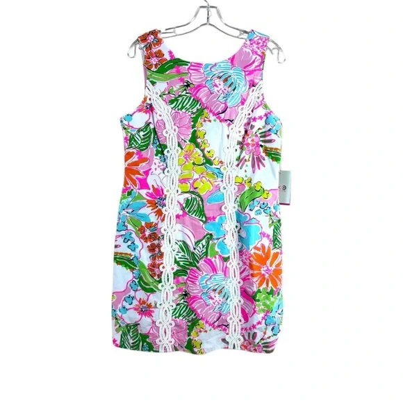 NWT LILLY PULITZER for Target womens size 14 Nosey Posey floral shift dress - Picture 2 of 8